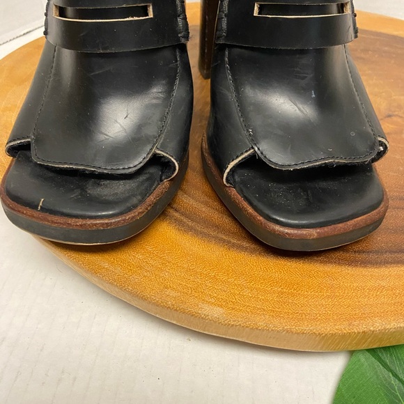 Marni Peep Toe Heeled Penny Loafers - Picture 5 of 11